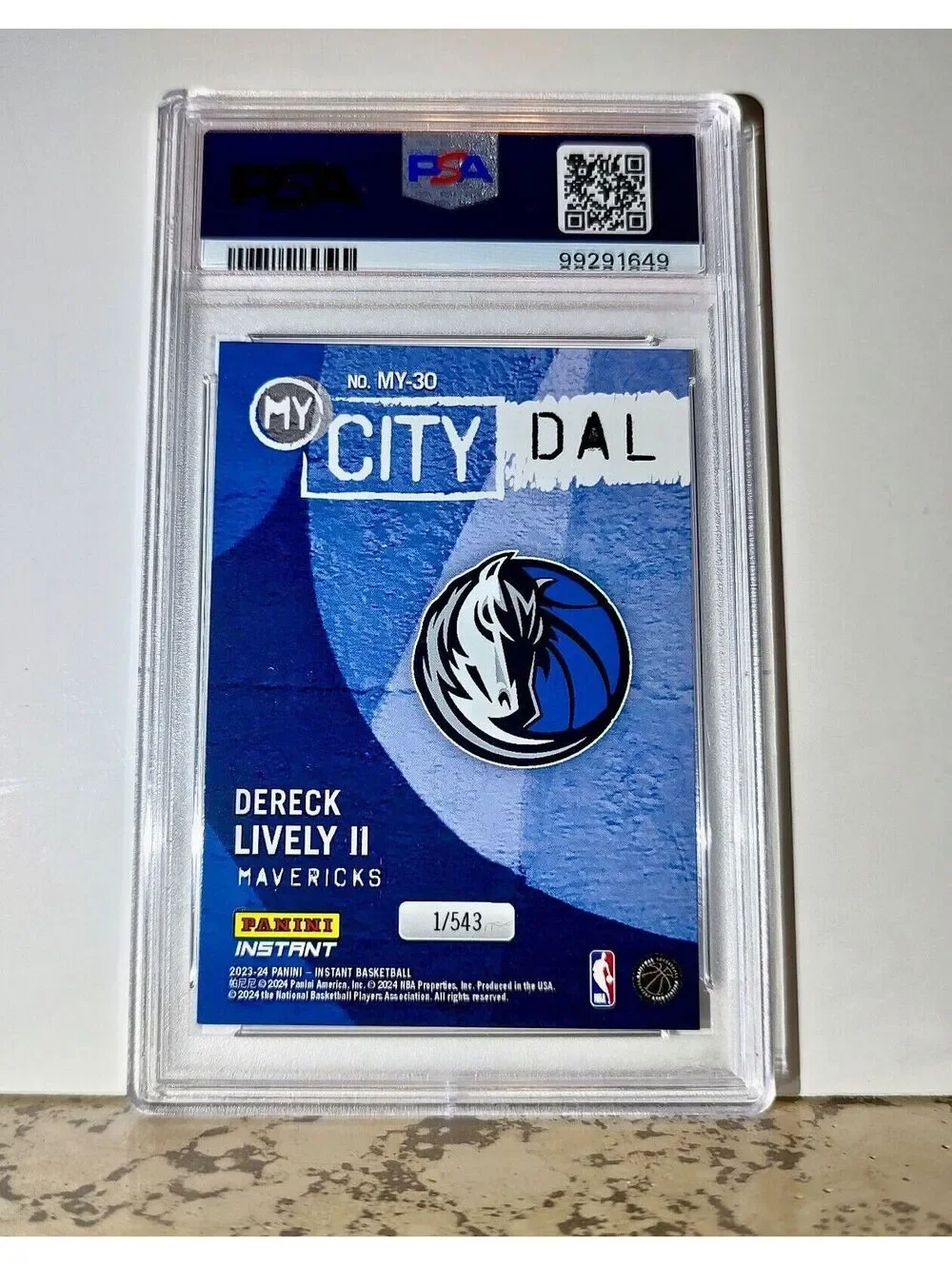 Dereck Lively II 2023 Panini MyCity Rookie NBA #MY-30 Basketball Card PSA 10 Gem